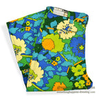 1960's~ DEADSTOCK PENNEYS FLOWER PATTERN ALL COTTON PANTS... W34/L32