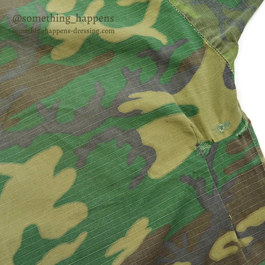 1960's USARMY ERDL JUNGLE FATIGUE JACKET MIX LEAF... SR