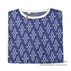 1960's〜 DEADSTOCK ELY&WALKER LEISURE KNITS JACQUARD T-SHIRT BLUE ... L