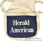 1960's~ Herald American NEWS PAPER BAG... SMALL
