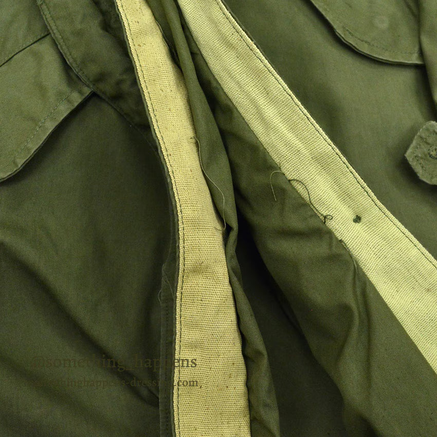 1960s US ARMY PARKA, MEN'S, M-65, Aluminum Zipper & USED LINER... M