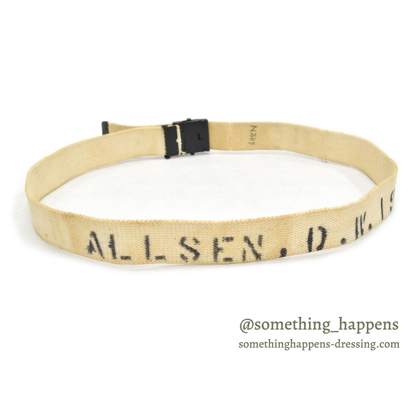 1940's U.S.NAVY WW2 WEB BELT STENCIL ...