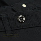 1970s UNKNOWN Piqué Black Tapered Pants... W31/L29