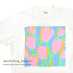 1980's〜 STEDMAN BOSTON FLORAL ART PRINT T-SHIRT ... XL