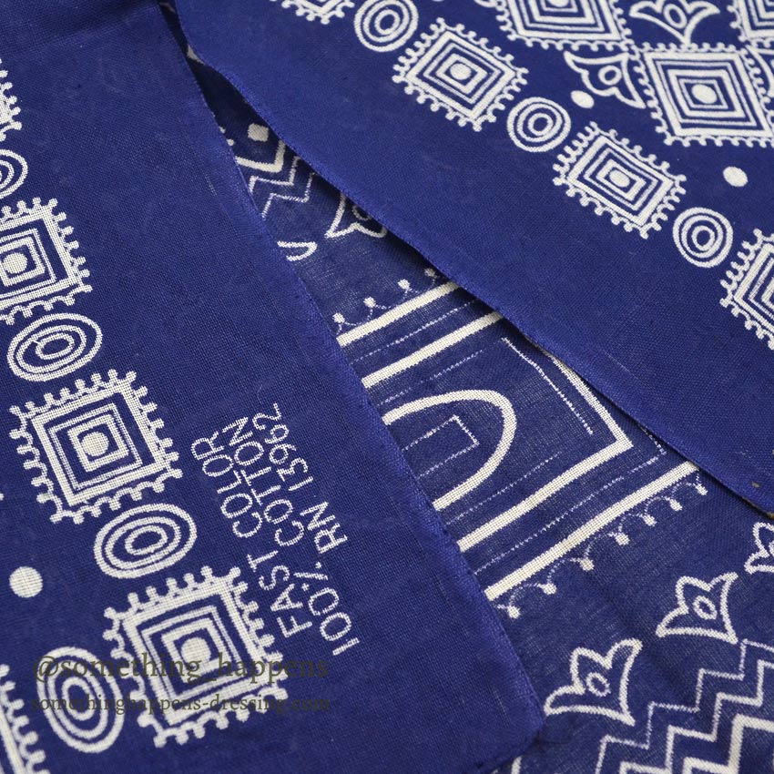 OLD GEOMETRIC BANDANA NAVY RN13962...