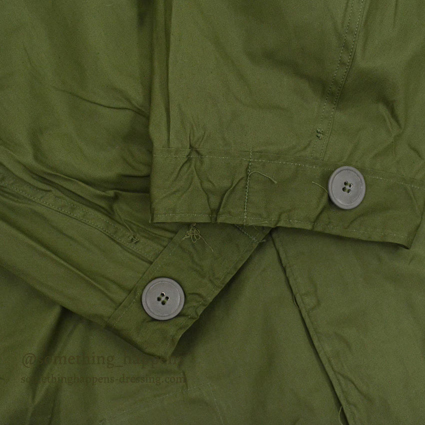 1960s Deadstock US Army Parka, Men's, M-65, Aluminum Zipper... Medium