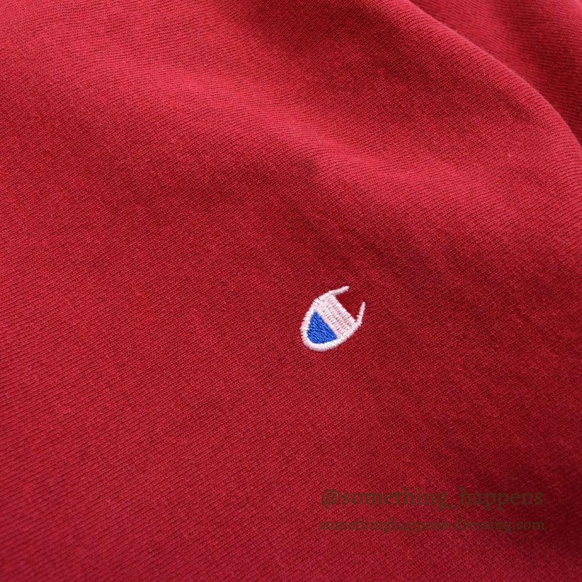 1990's CHAMPION PLAIN RED REVERSE WEAVE SWEAT SHIRT...L