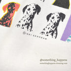 1990's ONEITA DALMATIANS Andy Warhol PRINT T-SHIRT... XL