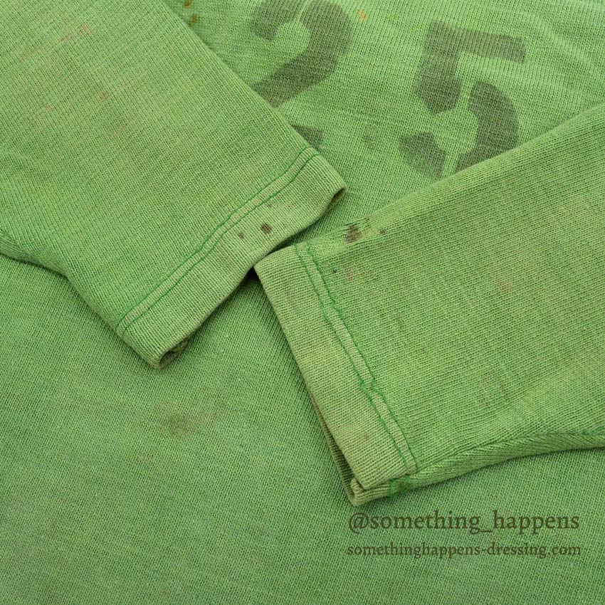1960's CHAMPION FOOTBALL SHIRT GREEN STENCIL... 46