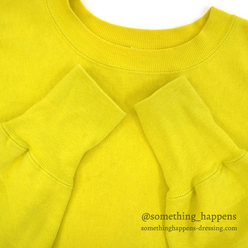 1990's CHAMPION REVERSE WEAVE SWEAT SHIRT ACID GREEN... LARGE