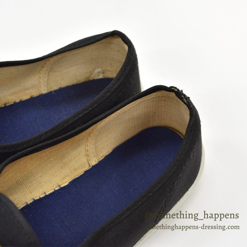 ~1980's OLD BLACK COTTON SNEAKER 2...
