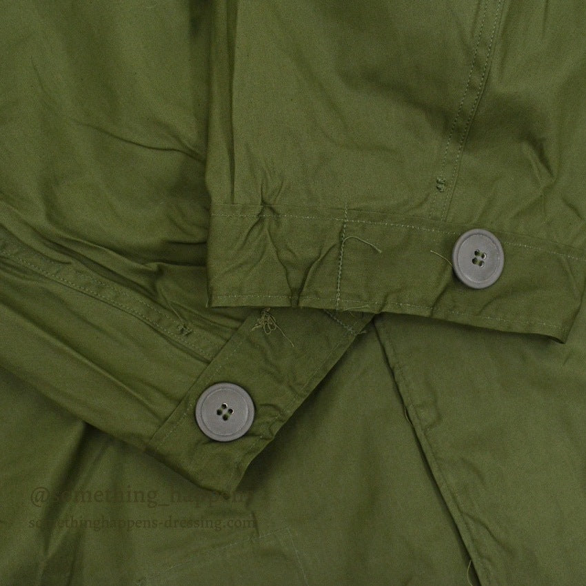 1960s Deadstock US Army Parka, Men's, M-65, Aluminum Zipper... Medium