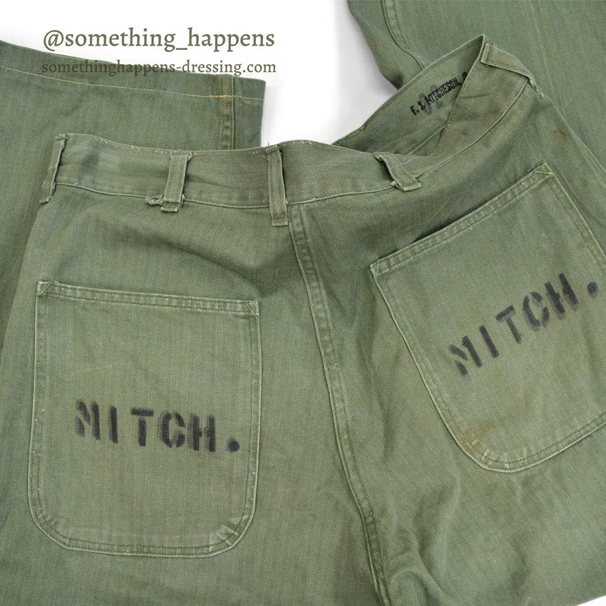 1940's USMC WW2 P-41 HBT TROUSERS...W33/L27
