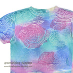 1990's CHEROKEE ALL OVER FLORAL ART PRINT T-SHIRT...M