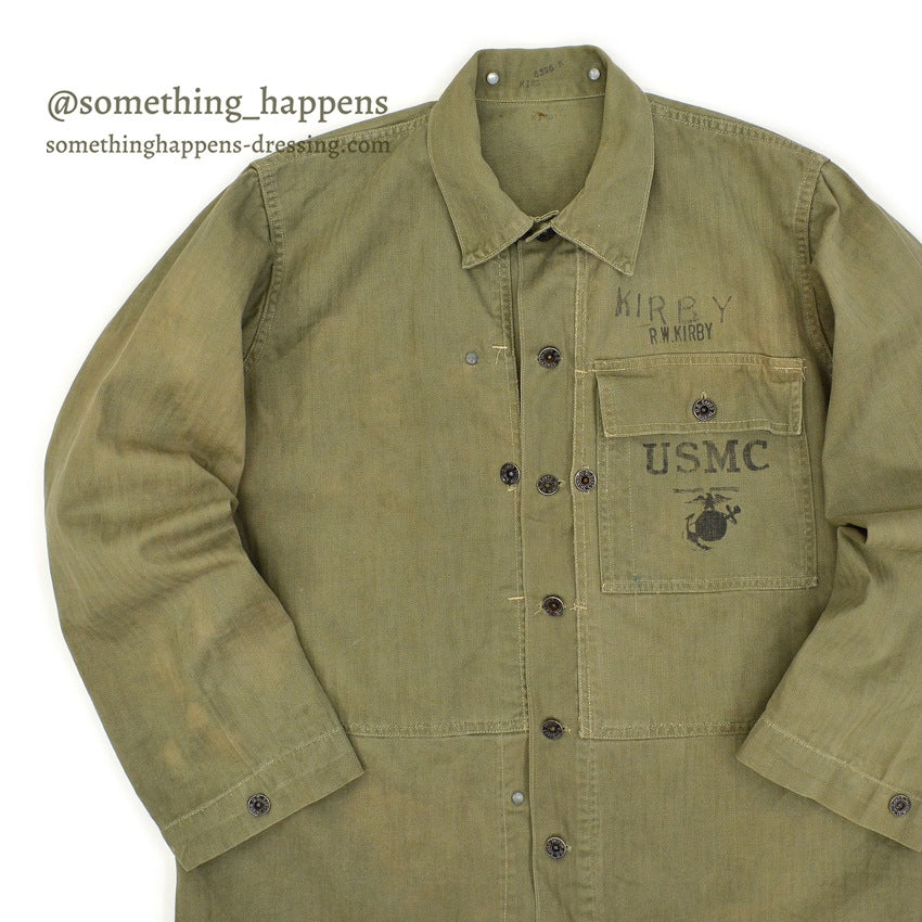 1940's U.S.M.C. P-44 HBT JACKET BLEACH CAMO NAMED ...