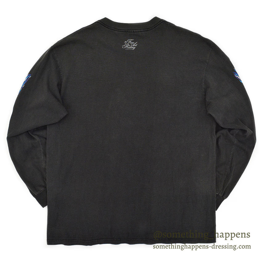 1990's ONEITA MOTORCYCLE ART FIRE PATTERN L/S T-SHIRT ... LARGE