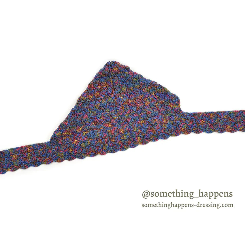 HOME MADE MIX COLOR HAND KNIT HOODED MUFFLER  ...