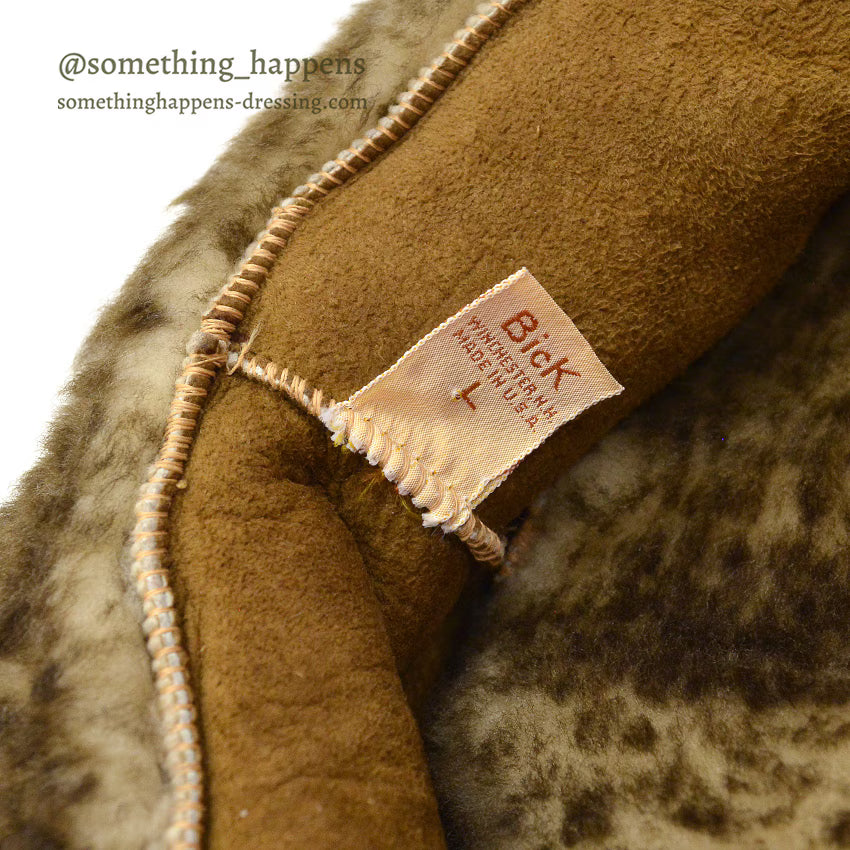 1980's~ BICK HAND MADE SHEARLING HAT MINT...L