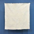 ANTIQUE EIGHT POINT STAR INDIGO CALICO PATCHWORK CRIB QUILT... 103cm/100cm