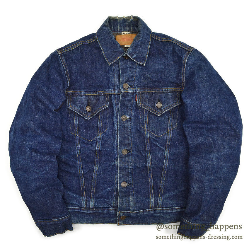1960's LEVI'S 70505-0317 BIG-E DENIM JACKET BLANKET ... Fits like 38