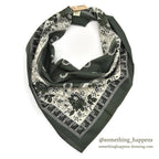 1980's DEADSTOCK BANANA REPUBLIC SAFARI & TRAVEL BANDANA GREEN...