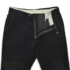 1960's BLACK CORDUROY SLACKS...W35/L28