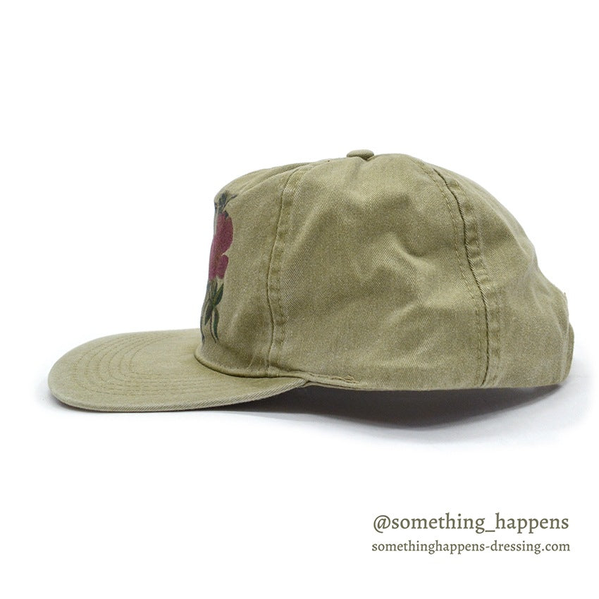 1990's~ EAGLE HARBOR MICHIGAN FLOWER PRINT CAP...