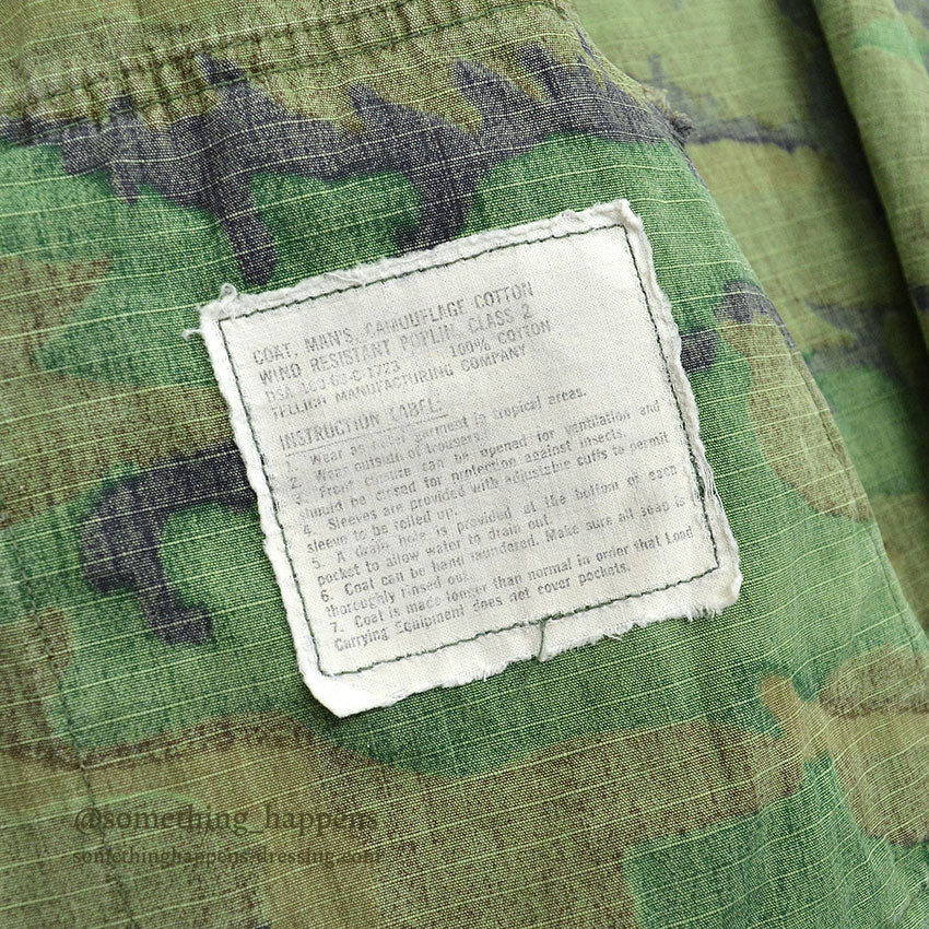 1960's USARMY ERDL JUNGLE FATIGUE JACKET MIX LEAF... MR