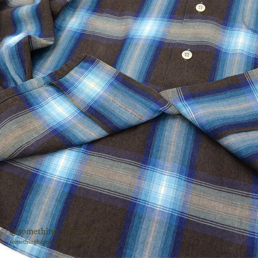 1960's DONEGAL OMBRE CHECK SHIRT...S