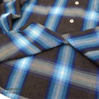 1960's DONEGAL OMBRE CHECK SHIRT...S