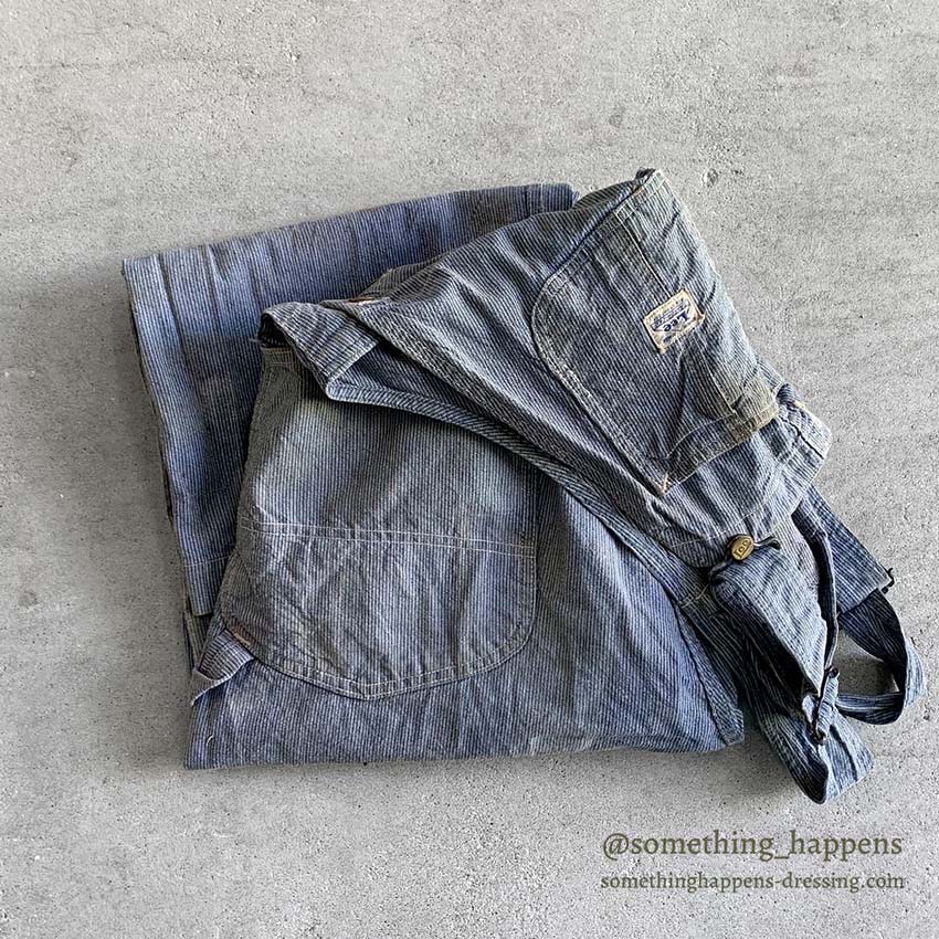 1940's Lee 96-SB PIN STRIPE OVERALL ... W40/L27