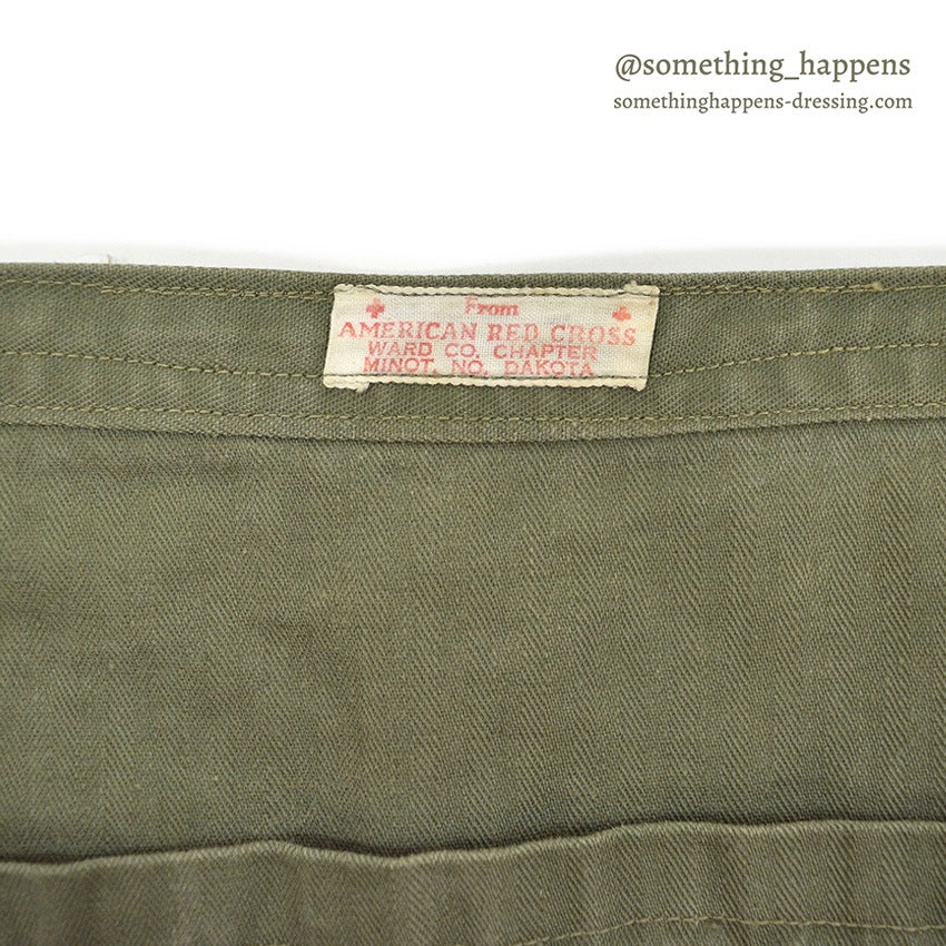 1940's AMERICAN RED CROSS WW2 HBT APRON DITTY BAG  ...