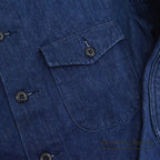 ~1980's USMILITARY COAT, SHOOTERS BLUE DENIM JACKET ... M