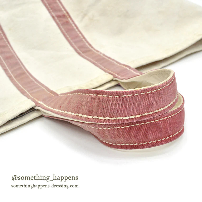 1970s LL Bean Boat and Tote, faded, with cursive tag...