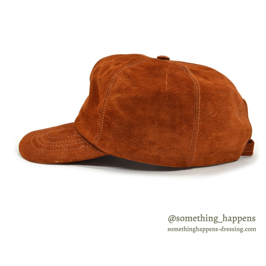 1980's LLBEAN SUEDE LEATHER CAP... LARGE