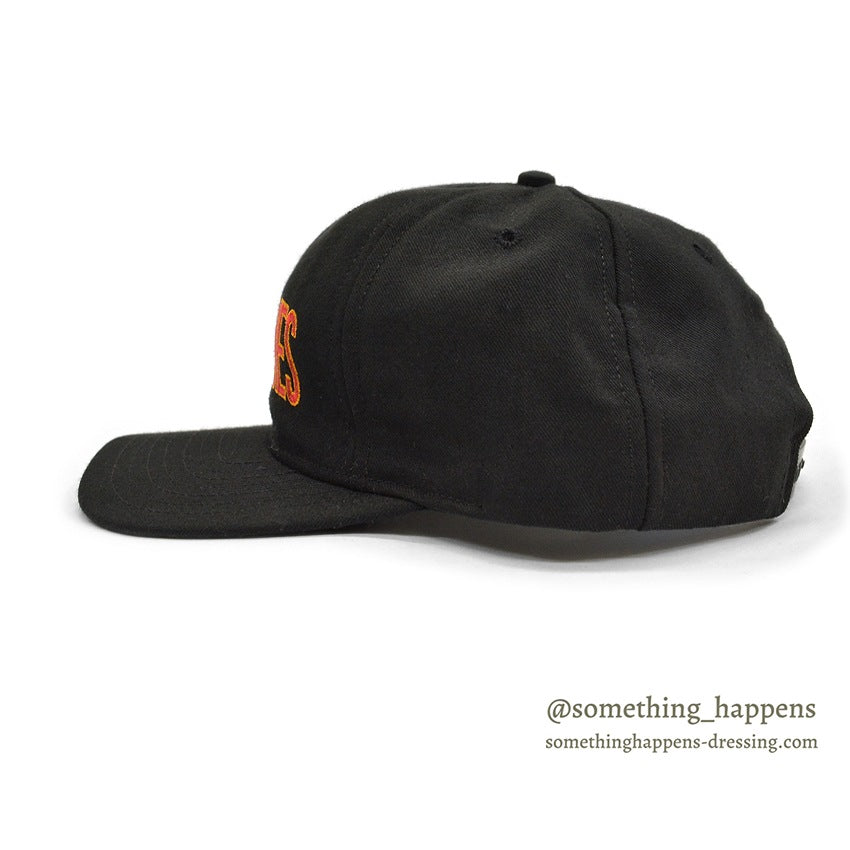 1990's DEADSTOCK HIGH TIMES EMBROIDERY LOGO CAP BLACK...