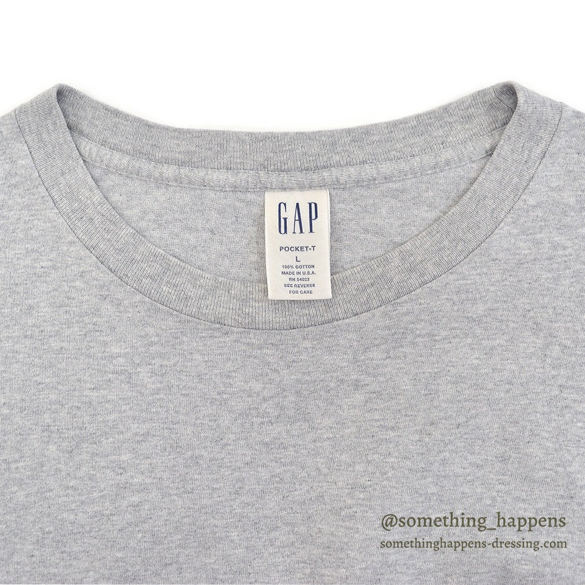 1990's GAP BLANK POCKET T-SHIRT MADE IN USA...L