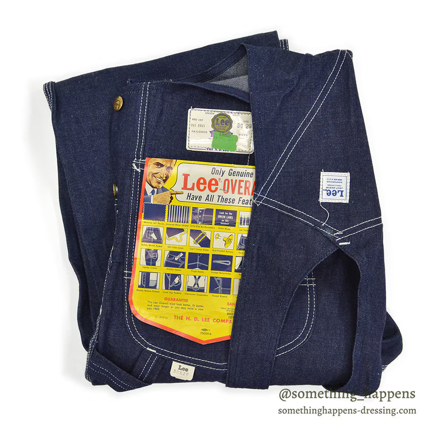 1970's DEADSTOCK Lee JELT DENIM OVERALL... W38/L29