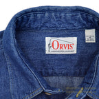 1980's ORVIS DENIM WORK SHIRT ... M