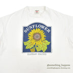 1990's ONEITA SUN FLOWER KANSAS GROWN ART T-SHIRT ... XXL