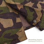1960's CZECHOSLOVAKIA MILITARY BROWN DYED SALAMANDER PATTERN CAMO COAT...