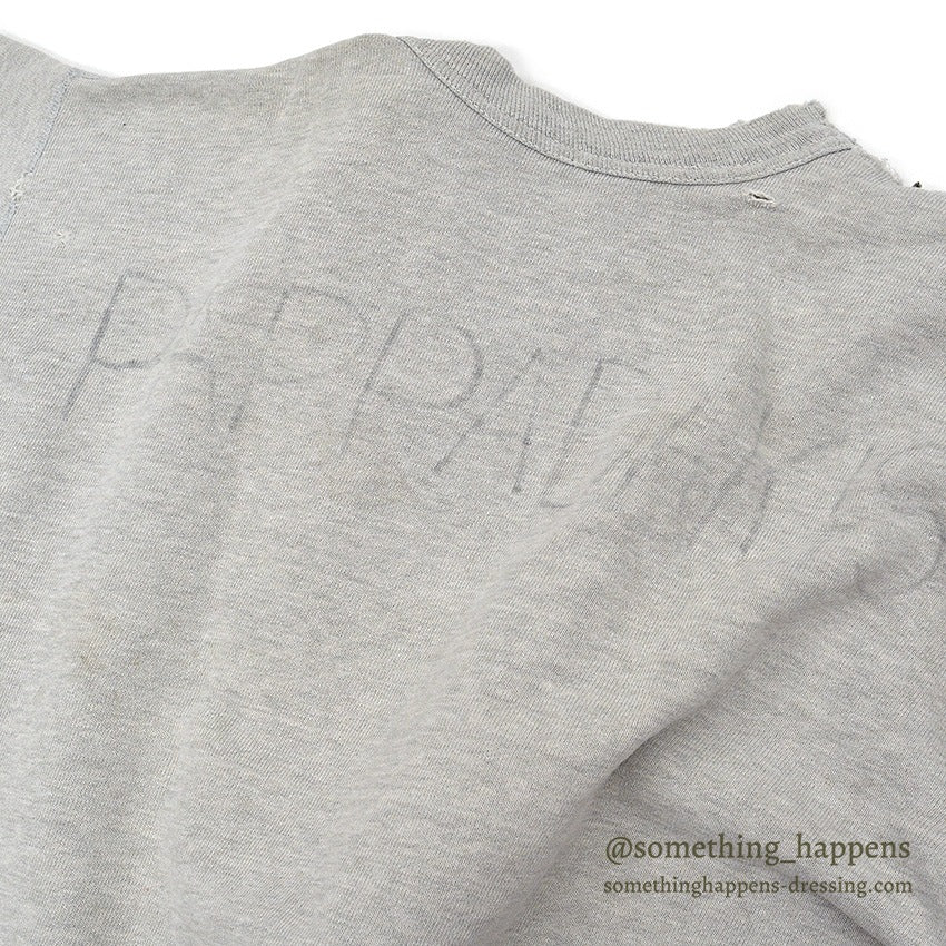 1960's CUT OFF FRONT-V SWEAT SHIRT WORN ... AS IS