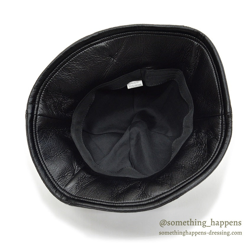 FAKE LEATHER ALL BLACK HAT 2...