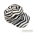 1990's ZEBRA PATTERN SNAPBACK CAP MADE IN USA...