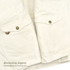 1990's~ FILSON SHELTER CLOTH HUNTING VEST NATURAL... L