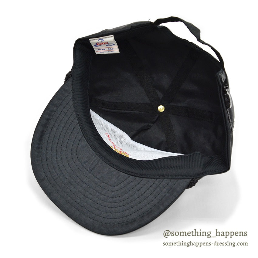 1990's BOOTLEG NIKE AIR JORDAN FLIGHT NYLON CAP BLACK...