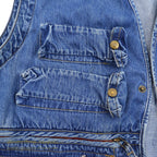 1990's BANANA REPUBLIC DENIM PHOTO JOURNALIST VEST...L