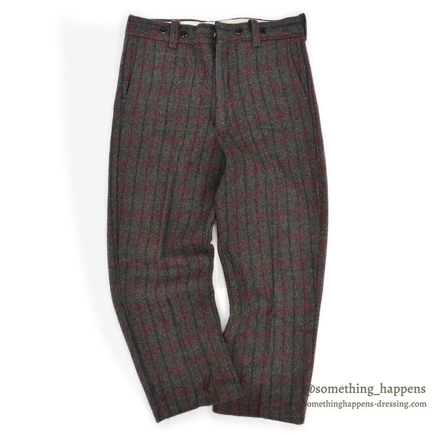 1960's ARCTIC BY COMMANDER HUNTING WOOL PANTS ... W35/L28