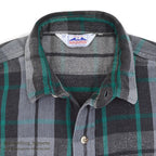 1980's~ DAKOTA BY FIVE BROTHER PLAID FLANNEL SHIRT...L