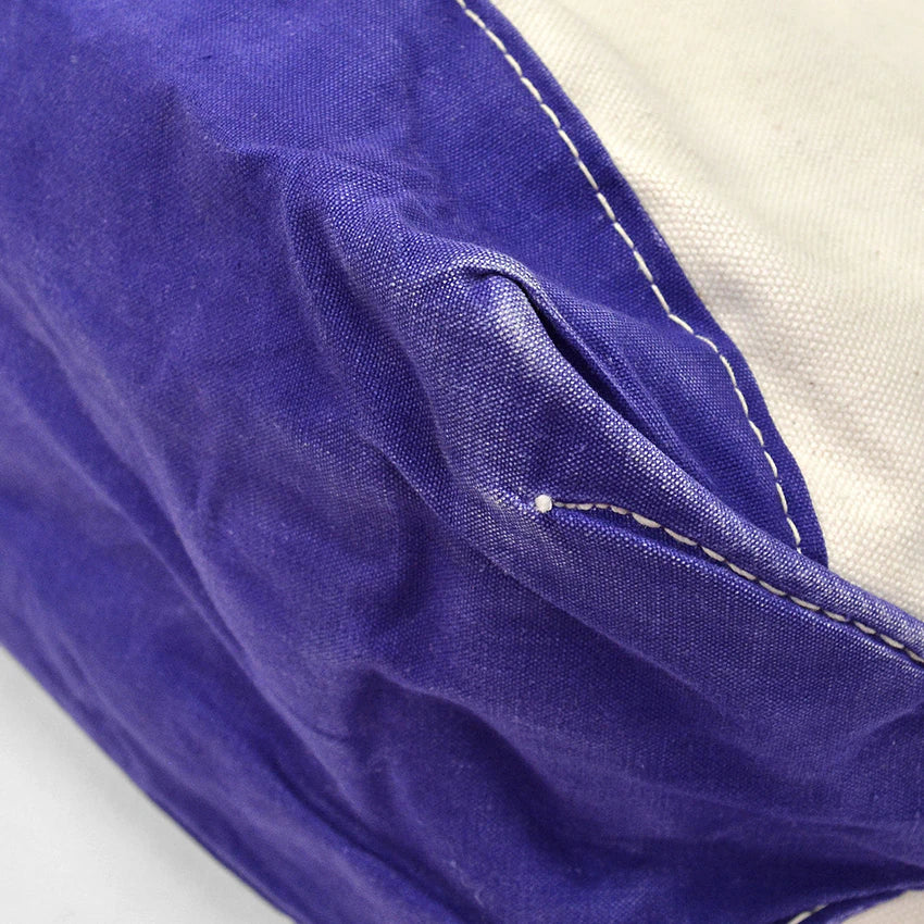 1970's LLBEAN BOAT AND TOTE PURPLE / ERROR TAG... LARGE